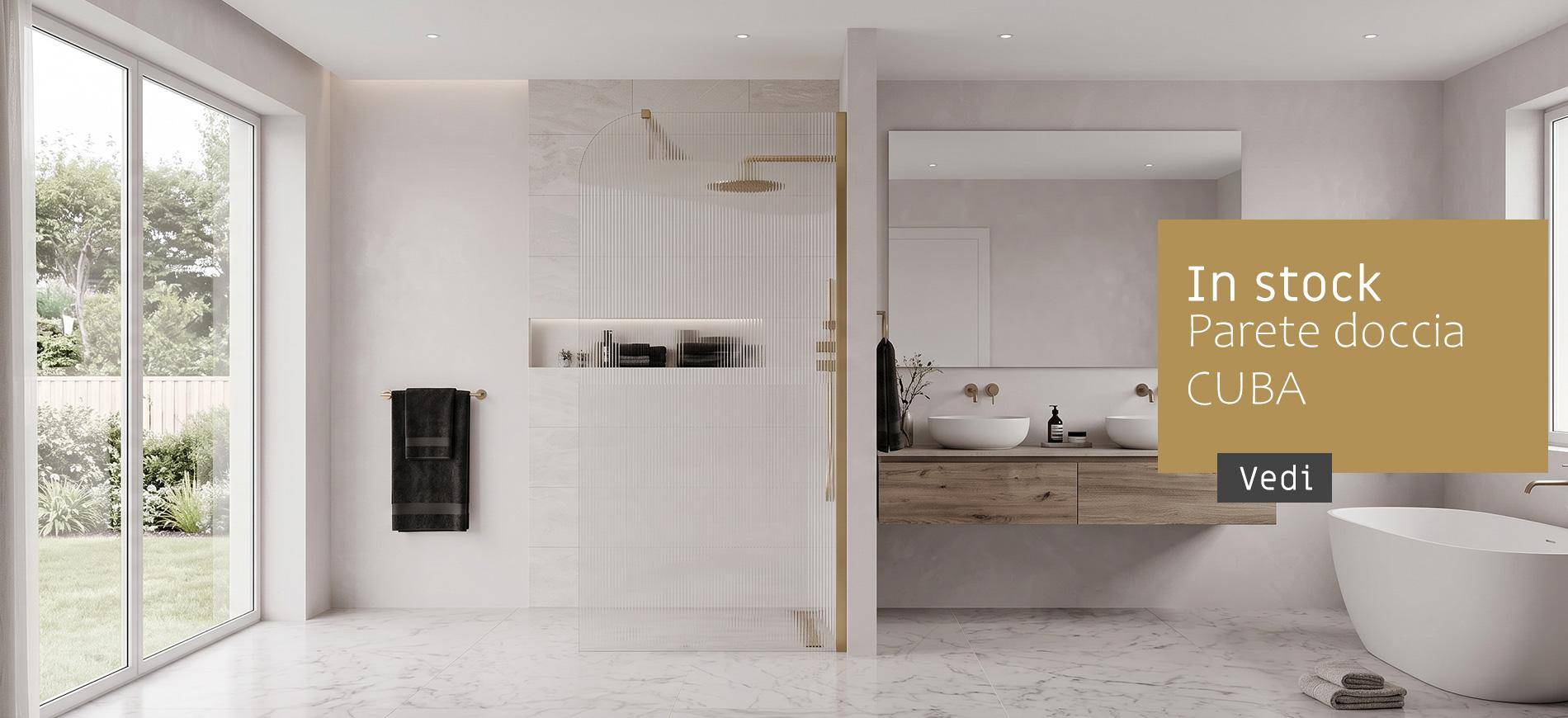 IT - Paroi de douche en stock cuba