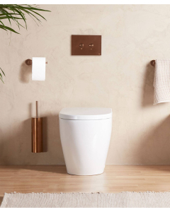 WC a pavimento con sedile incluso Bianco lucido - Arc - small