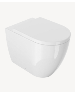 WC a pavimento con sedile incluso Bianco lucido - Arc - small
