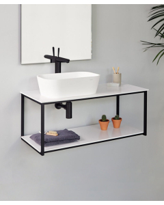 Mobile sospeso Uno metal per lavabo da appoggio - small