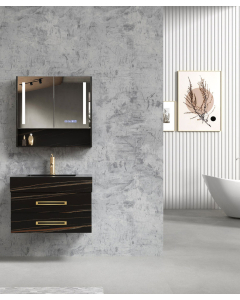 Mobile da bagno Nero Jaipur - 80 cm - small