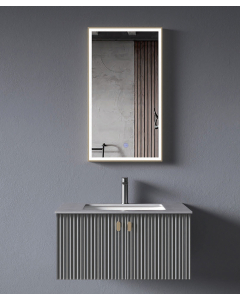 Mobile da bagno Grigio Bombay - small