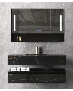 Mobile da bagno Nero Madras - 150 cm - small