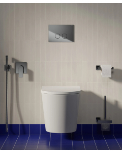 Tampa - WC sospeso con sedile soft-close Bianco lucido - small