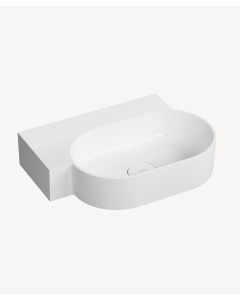 Ovo - Lavabo sospeso - Bianco lucido