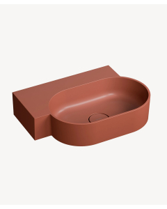 Ovo - Lavabo sospeso - Terracotta