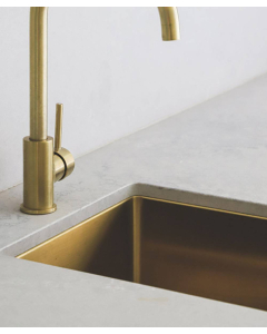 Lavello da cucina singolo 380 mm - ottone spazzolato - Balsa - small
