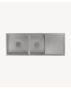 Lavello da cucina doppio 1180 mm - acciaio inox - Filao