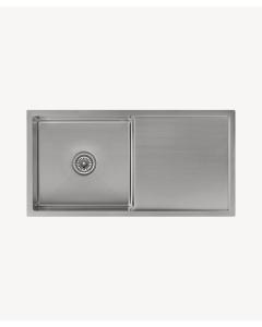 Lavello da cucina singolo 880 mm - acciaio inox - Limba