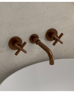 Rubinetto lavabo a parete - Corbeau - small
