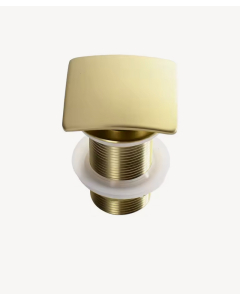 Piletta lavabo quadrata - Dorato spazzolato