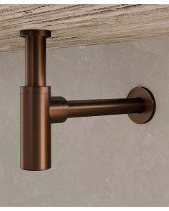 Sifone lavabo - Oro rosa spazzolato - small