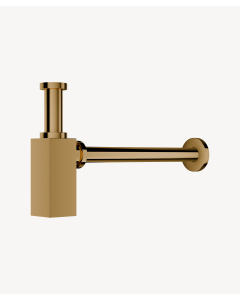 Sifone lavabo quadrato Dorato