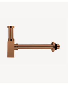 Sifone per lavabo quadrato - oro rosa
