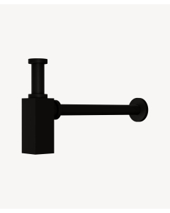 Sifone lavabo quadrato Nero