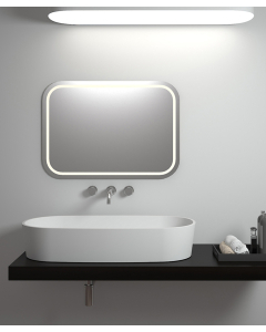 Lavabo da appoggio in solid surface Bianco opaco - Ouesso - small