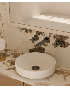 Rubinetto miscelatore lavabo a parete - Hera