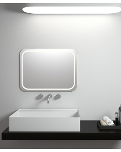 Lavabo da appoggio rettangolare in solid surface - Baraka - small