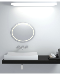 Lavabo rettangolare da appoggio in solid surface Bianco opaco - Owando - small