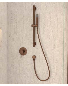 Miscelatore da incasso per doccia con barra e doccetta - Corbeau - small