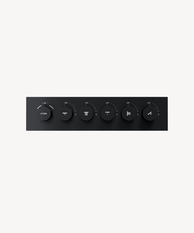 Pannello doccia termostatico multifunzione a LED - 600x800 mm