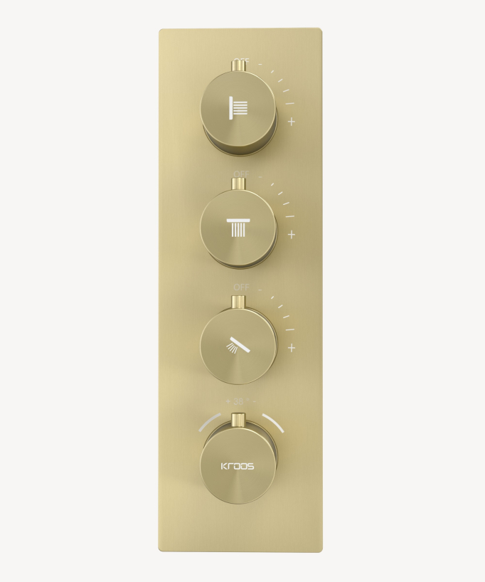 Sistema doccia termostatico a soffitto - 500 mm
