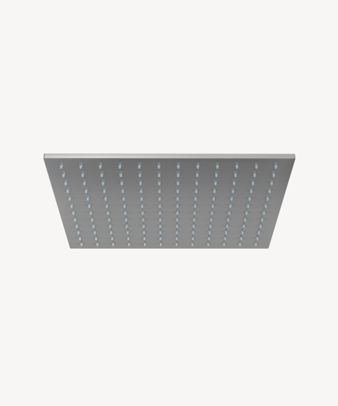 Sistema doccia termostatico a soffitto - Nickel spazzolato