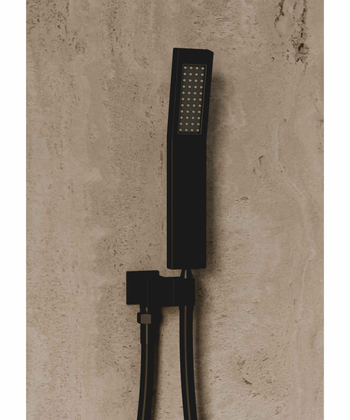 Sistema doccia termostatico a soffitto - Nero