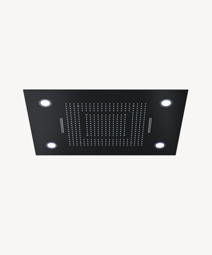 Pannello doccia termostatico multifunzione a LED - 600x800 mm