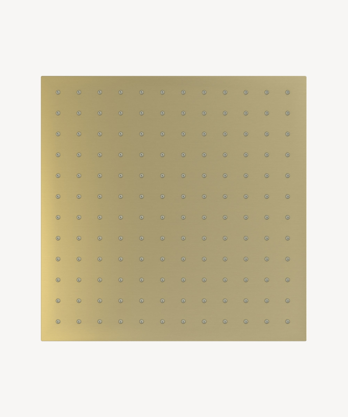 Sistema doccia termostatico a soffitto - Oro spazzolato