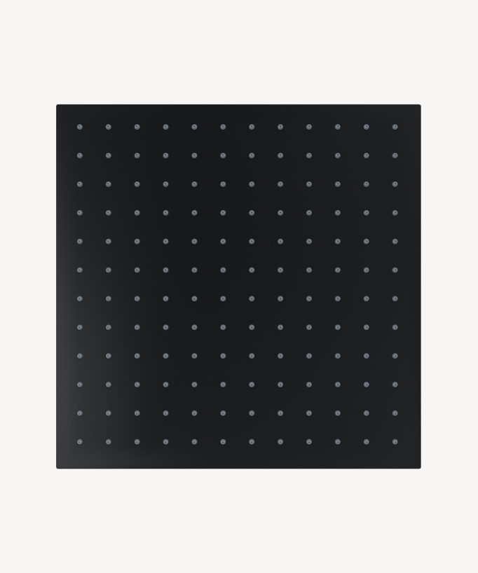 Sistema doccia termostatico a soffitto - Nero