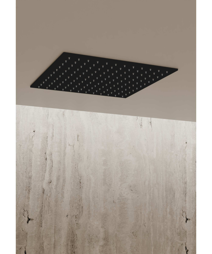 Sistema doccia termostatico a soffitto - Nero