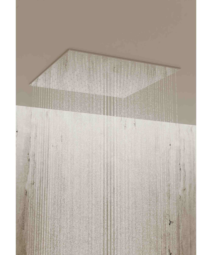 Sistema doccia termostatico a soffitto con getti nascosti 500 mm - Cromo