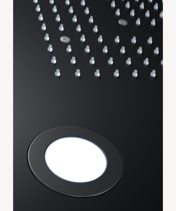 Pannello doccia termostatico multifunzione a LED - 600x800 mm