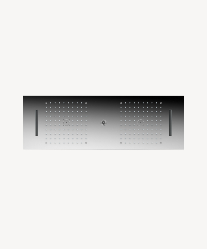 Gruppo doccia termostatico con 3 getti LED - 900x300 mm