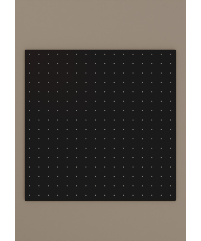 Sistema doccia termostatico a soffitto con getti nascosti 500 mm - Nero