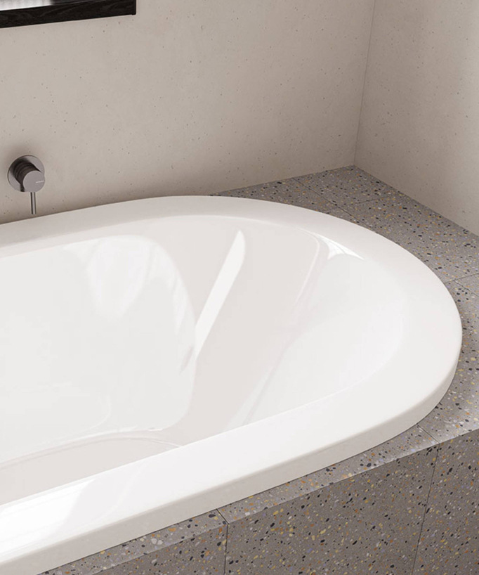 Vasca acrilica da incasso Bianco lucido - Loft