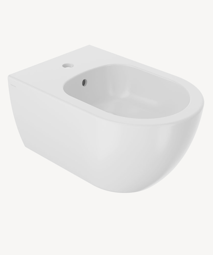 Bidet sospeso in ceramica Bianco opaco - Arc - small