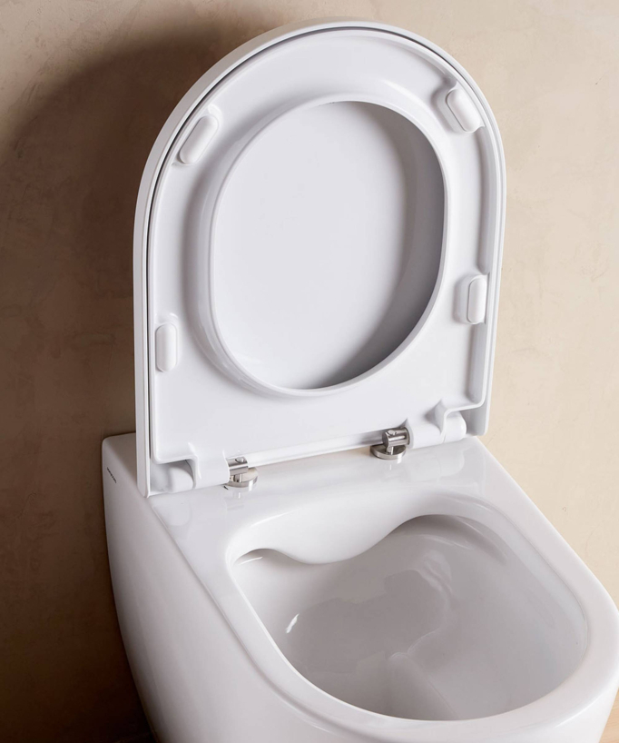 WC a pavimento con sedile incluso Bianco opaco - Arc