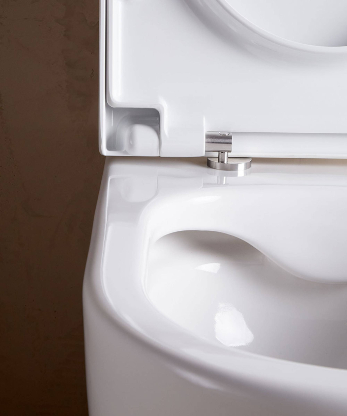 WC a pavimento con sedile incluso Bianco opaco - Arc