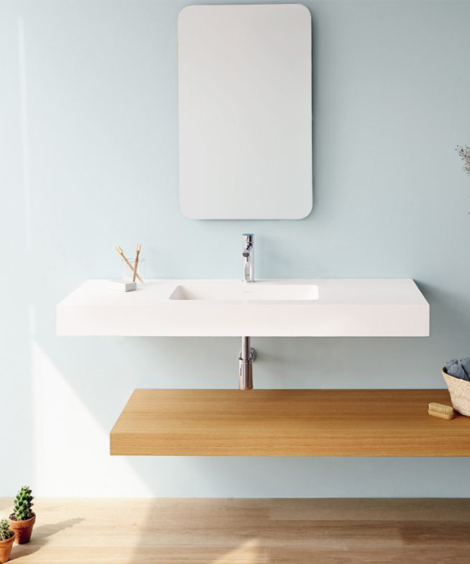 Lavabo sospeso Bianco Cardiff Muro - small