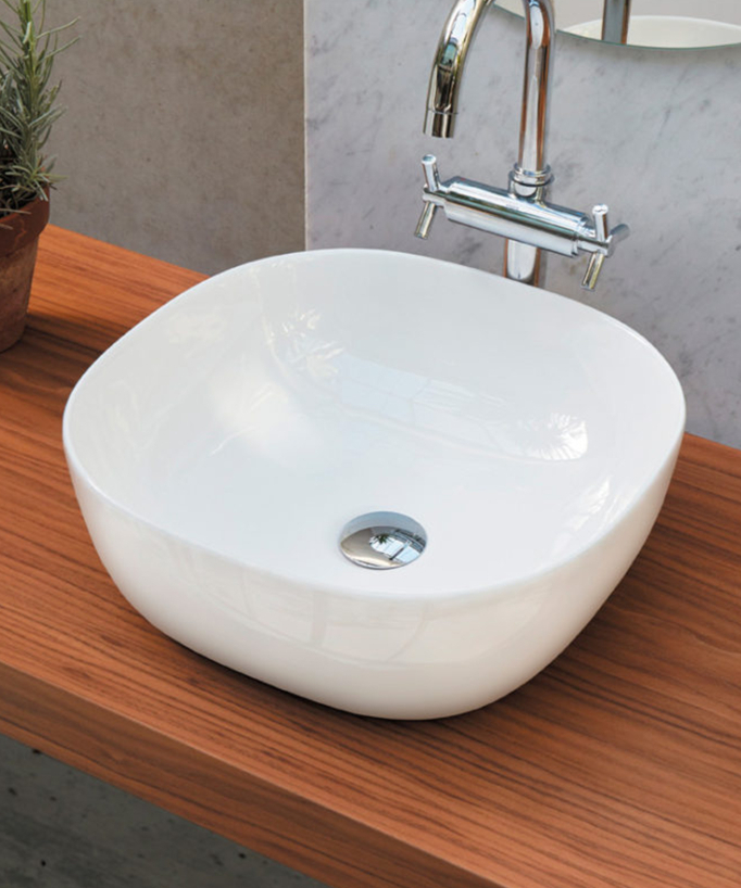 Lavabo quadrato in ceramica - Palermo - small