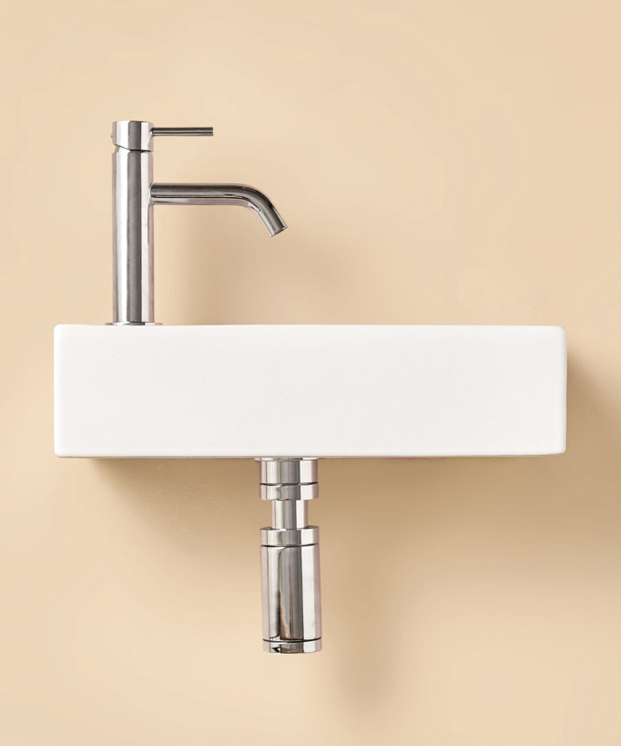 Lavamani sospeso Mini - Bianco lucido - small