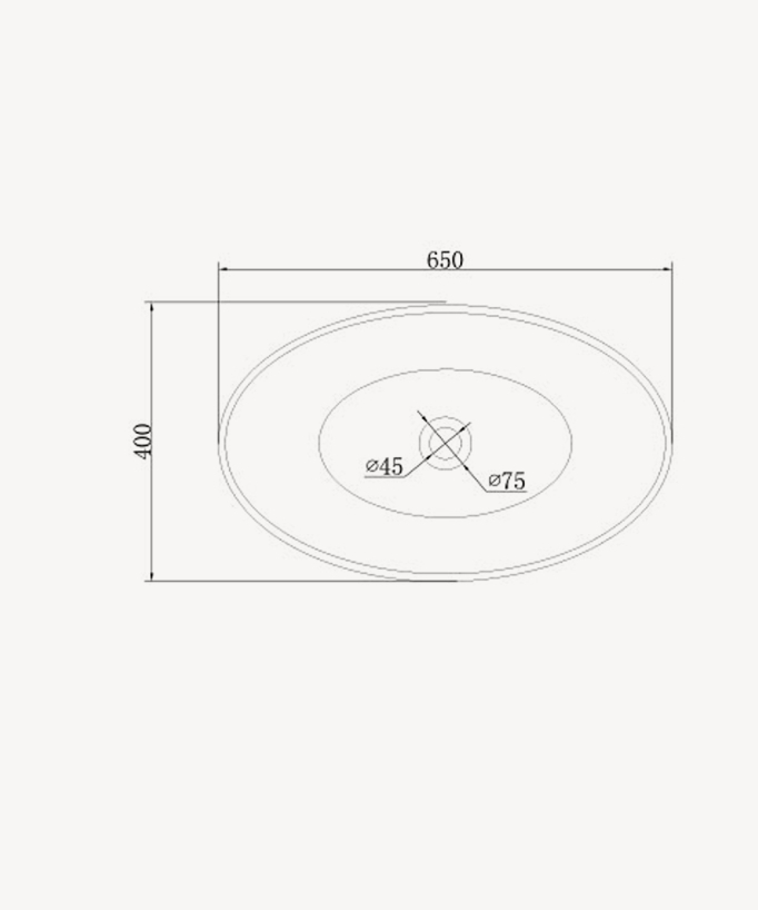 Lavabo da appoggio in solid surface Bianco opaco - Kitwit