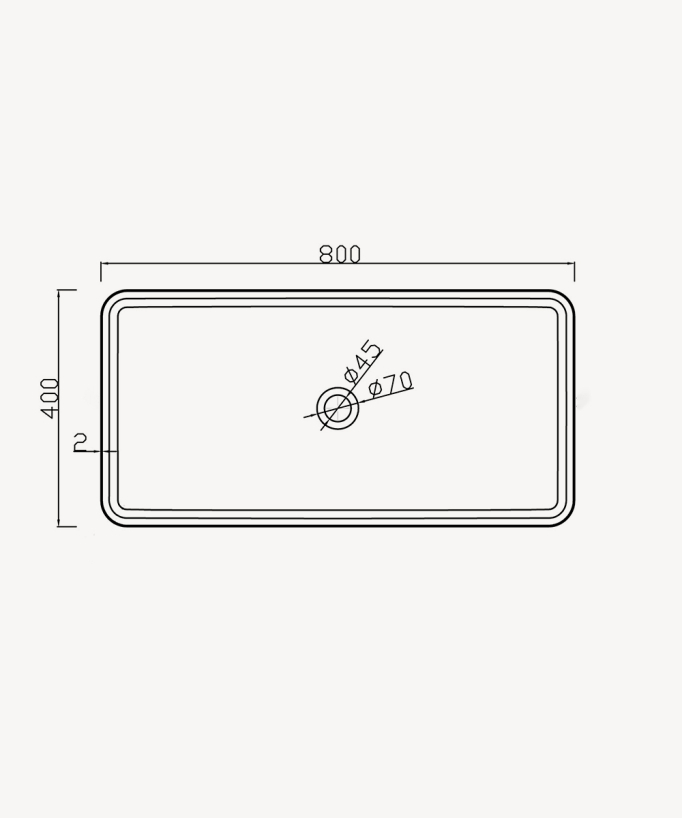 Lavabo rettangolare da appoggio in solid surface Bianco opaco - Mbandaka