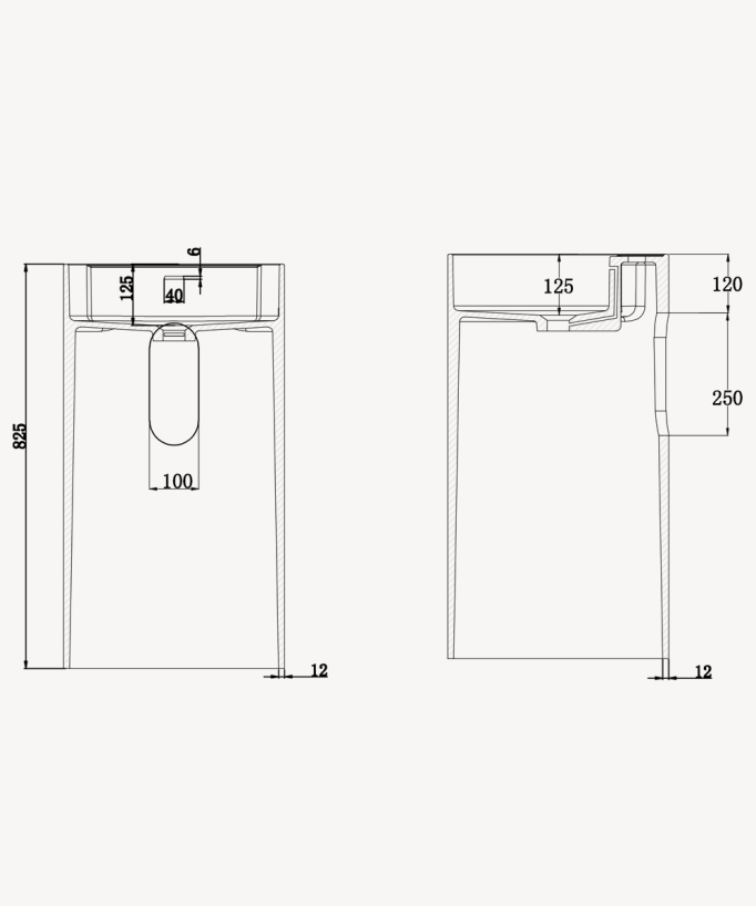 Lavabo totem rotondo da appoggio in resina minerale Bianco opaco - Lusambo