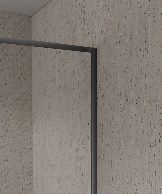 Paraschizzi vasca fisso profilo gunmetal Guadra