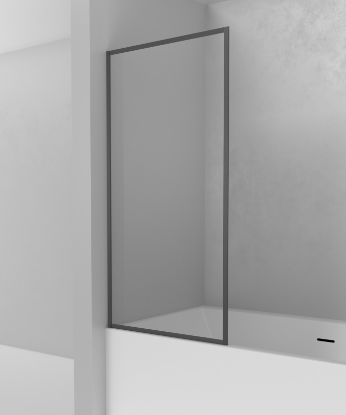 Paraschizzi vasca fisso profilo gunmetal Guadra