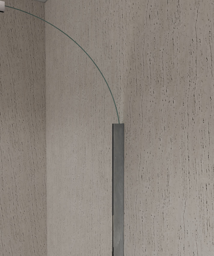 Paraschizzi vasca fisso cromato 70 x 140 cm Leira