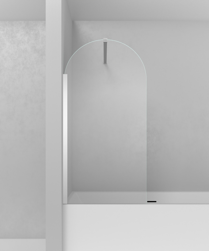Paraschizzi vasca fisso cromato 70 x 140 cm Leira